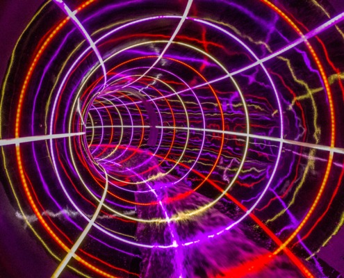 light effects led waterslide